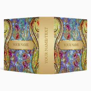 Classeur Motif Blue & Gold