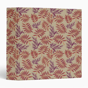 Classeur Motif botanique de couleur bleue de style vintage