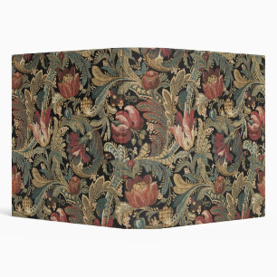 Classeur Motif botanique floral botanique vintage sombre et