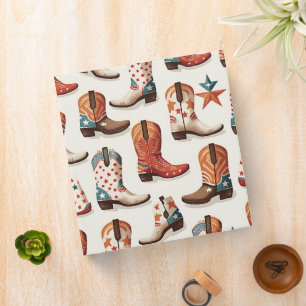 Classeur Motif bottes Cowboy