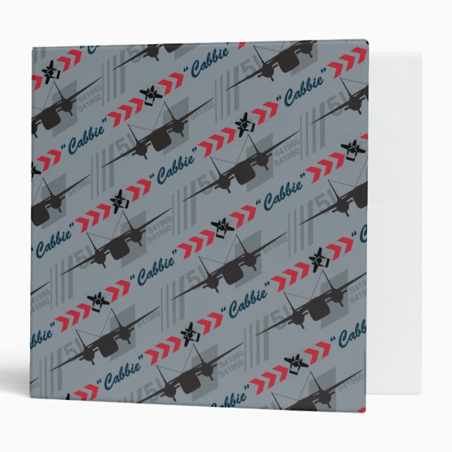 Classeur Motif Cabbie Silhouette (Devant/intérieur)