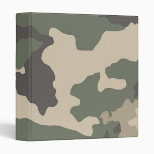 Classeur Motif Camo Vert