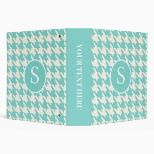 Classeur Motif carreaux classique Robin bleu et blanc