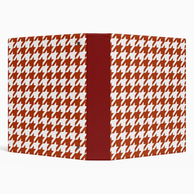 Classeur Motif carreaux pied de poule marron blanc (Arrière-plan)