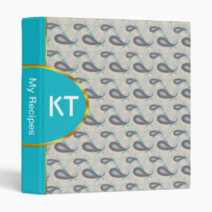Classeur Motif Champagne Paisley