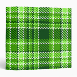 Classeur Motif Checkered de couleur verte