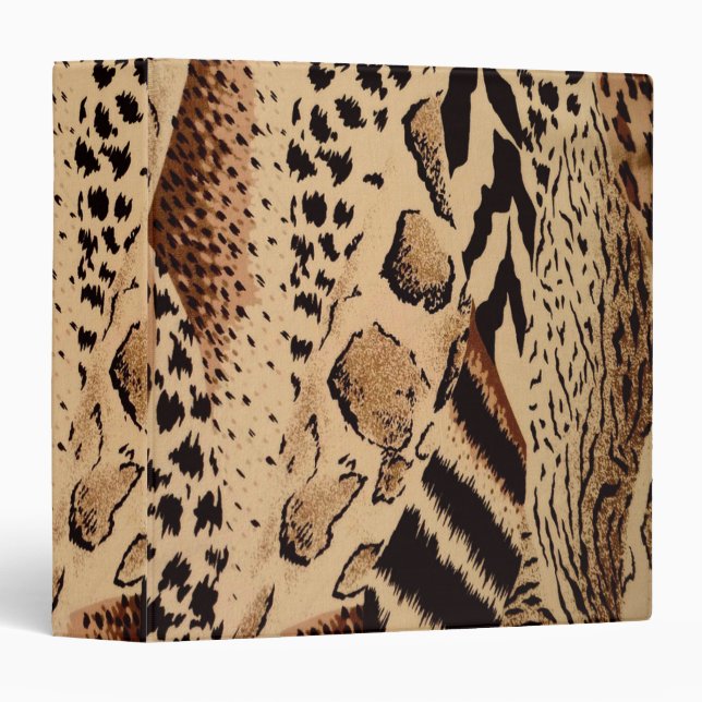 Classeur Motif Cheetah (Devant/Côté)