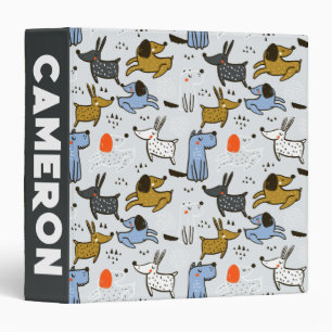 Classeur Motif chien mignon Doodle