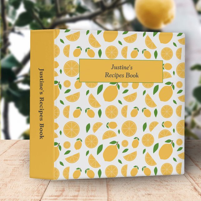 Classeur Motif citron (Lemon Pattern Binder)