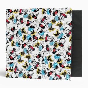 Classeur Motif Classique de Chapeau Fleur Vintage de Minnie