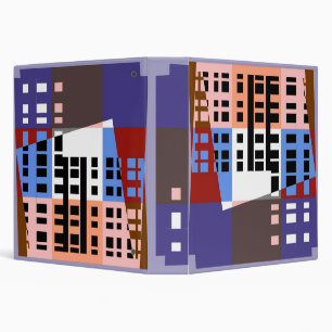 Classeur Motif coloré d'art pop vintage #2