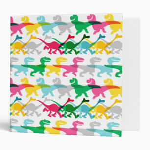 Classeur Motif couleur Dino