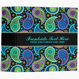 Classeur Motif couleur Vintage Paisley