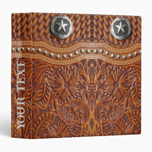 Classeur Motif Country Western Cowboy Sud-Ouest Rustique