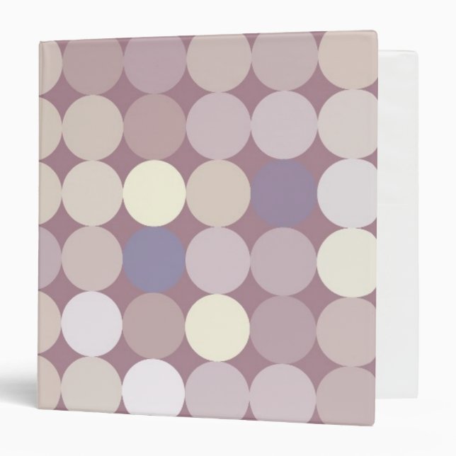 Classeur Motif d'abrégé sur cercles de tissu (Devant/Intérieur)