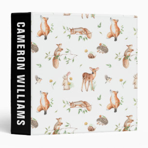 Classeur Motif d'amis animaux de bois mignon