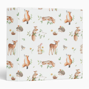 Classeur Motif d'amis animaux de bois mignon
