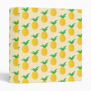 Classeur Motif d'ananas jaune vif