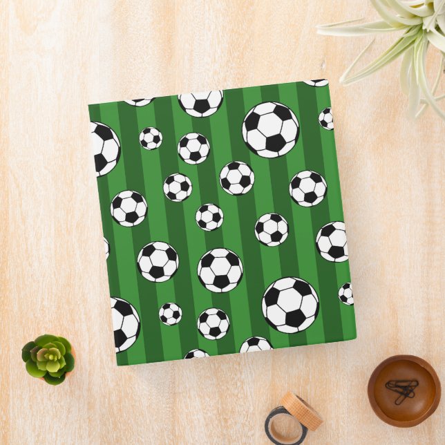 Classeur Motif de balle de football pour enfants sur Green  (In Situ)
