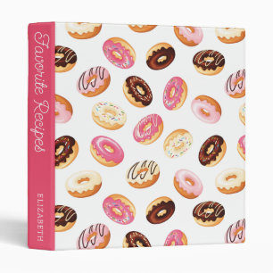 Classeur Motif de beigne douce Livre de recettes