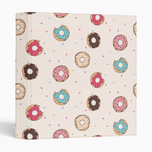 Classeur Motif de beignets sucrés