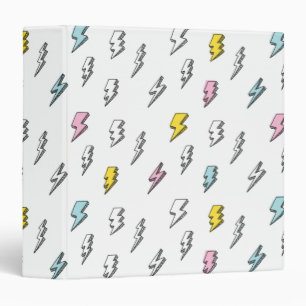 Classeur Motif de boulon de foudre à doodle mignon