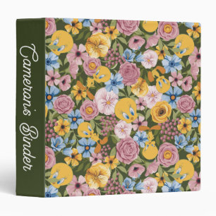 Classeur Motif de broderie florale TWEETY™