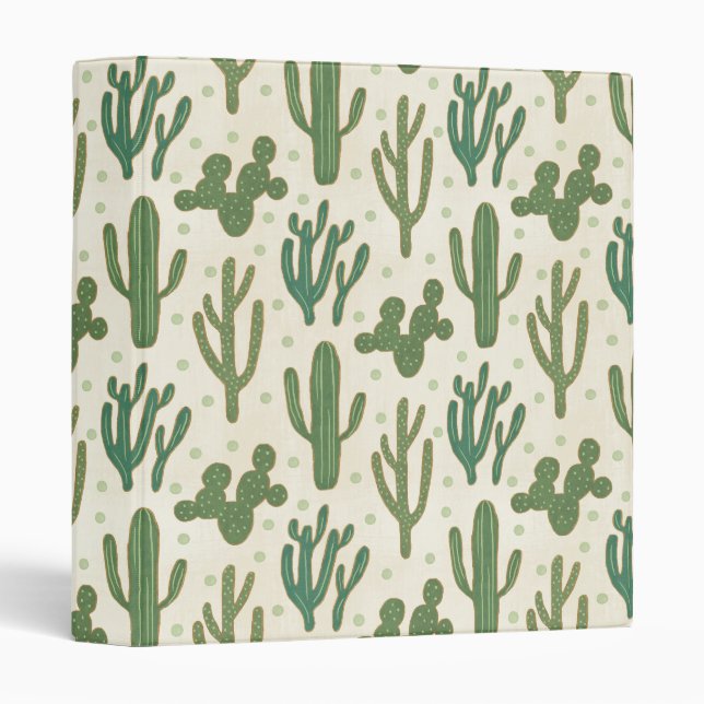 Classeur Motif de cactus de désert d'étape | de Geo de (Devant/Côté)