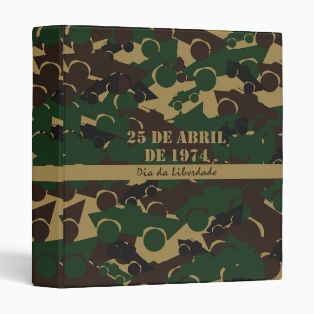 Classeur Motif de camouflage de véhicule militaire (Devant/Côté)