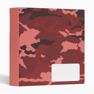 Classeur Motif de camouflage rouge