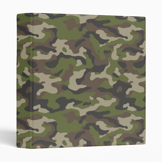 Classeur Motif de camouflage vert (Devant/Côté)