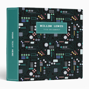 Classeur Motif de carte de circuit informatique