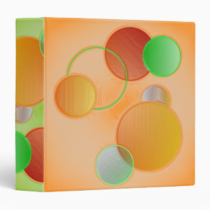 Classeur Motif de cercles multicolores
