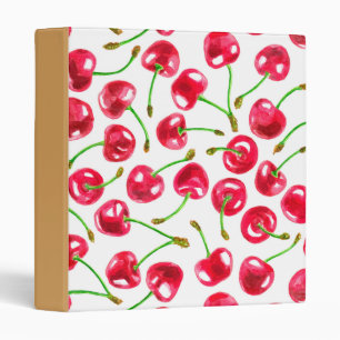 Classeur Motif de cerises d'aquarelle