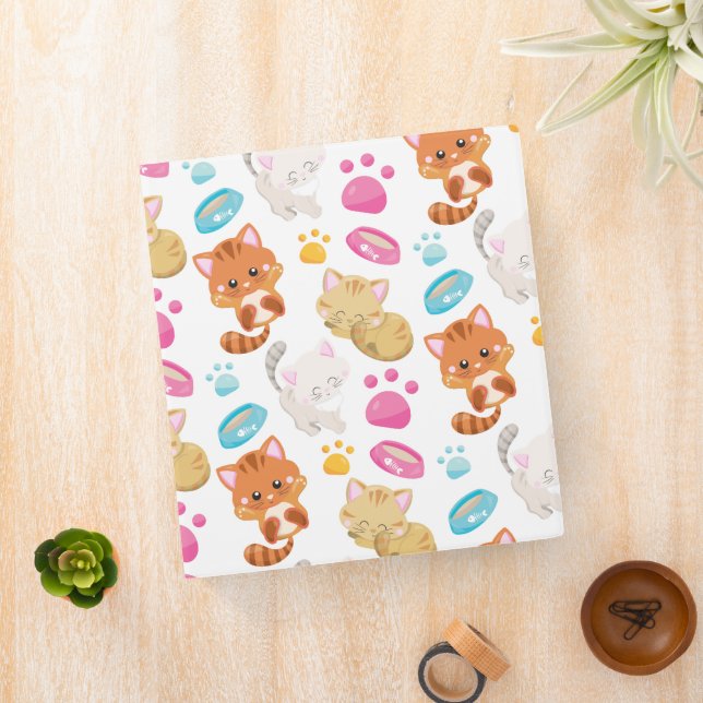 Classeur Motif De Chats, Chats Mignons, Kitty, Chatons, Paw (In Situ)