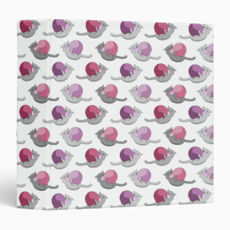 Classeur Motif de chats mignons et heureux jouant avec des