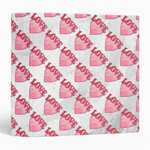 Classeur Motif de coeur d'amour rose