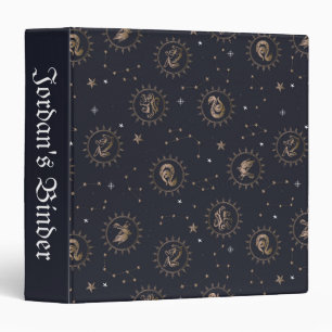 Classeur Motif de constellation des blasons des maisons de 
