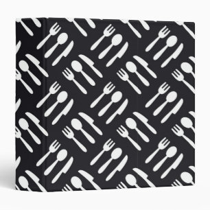 Classeur Motif de couteau de cuillère de fourchette