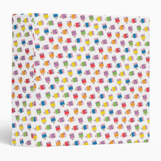 Classeur Motif de crayons d'arc-en-ciel de style d'Upcycle