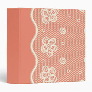 Classeur Motif de dentelle, cru 4 de fleur