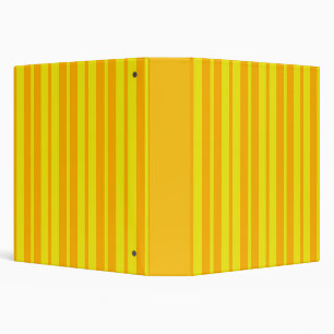 Classeur Motif de design de rayures élégantes jaunes