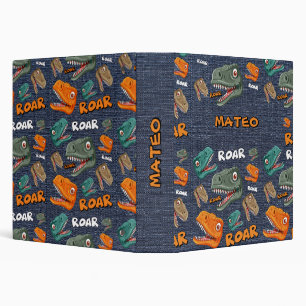 Classeur Motif de dinosaure amusant pour garçons