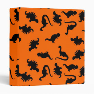 Classeur Motif de dinosaure mignon sur orange