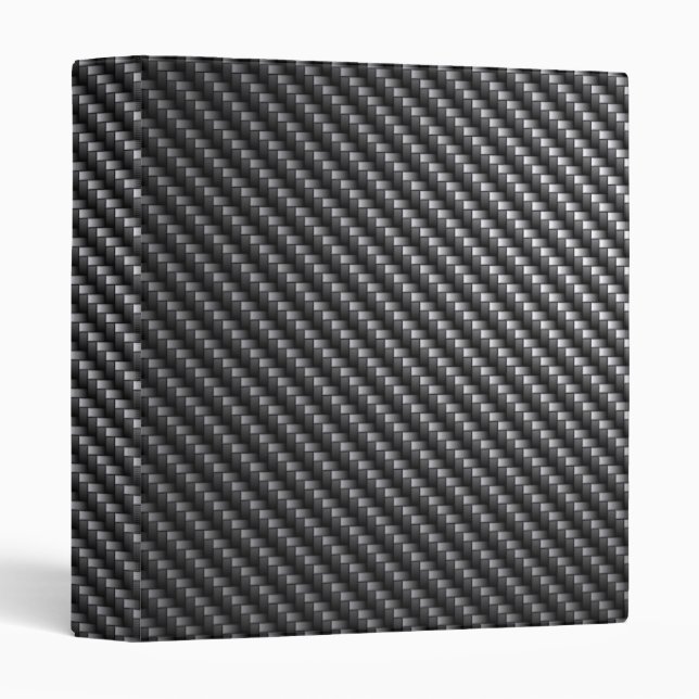 Classeur Motif de fibre de carbone (Devant/Côté)