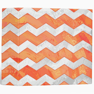 Classeur Motif de Fire Lake Orange Chevron