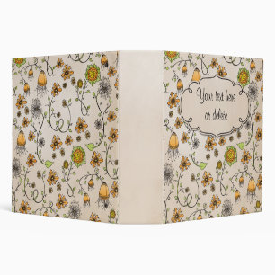 Classeur Motif de fleur romantique