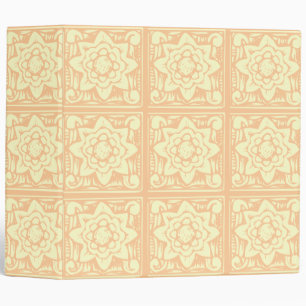 Classeur Motif de fleurs de bois pastel