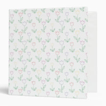 Motif de fleurs de tulipes dessinées à la main