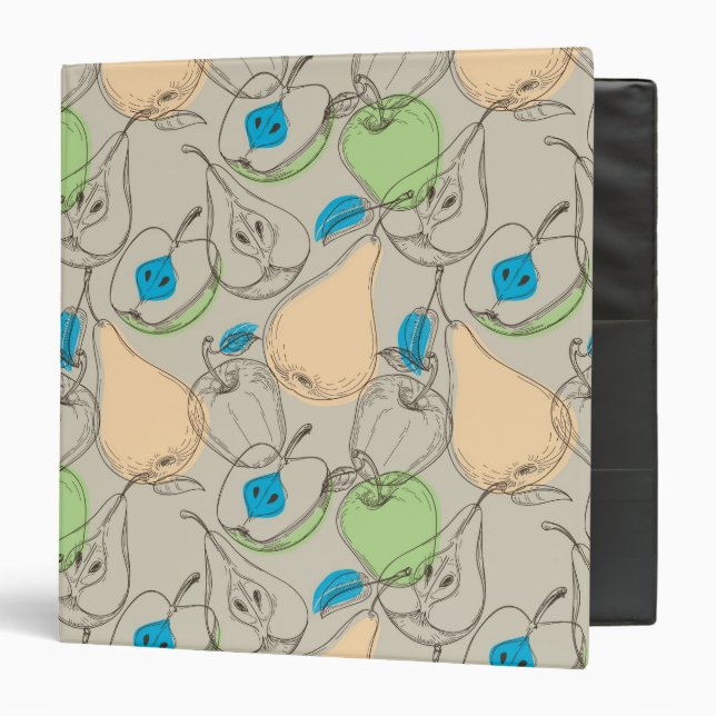 Classeur Motif de fruits (Devant/Intérieur)